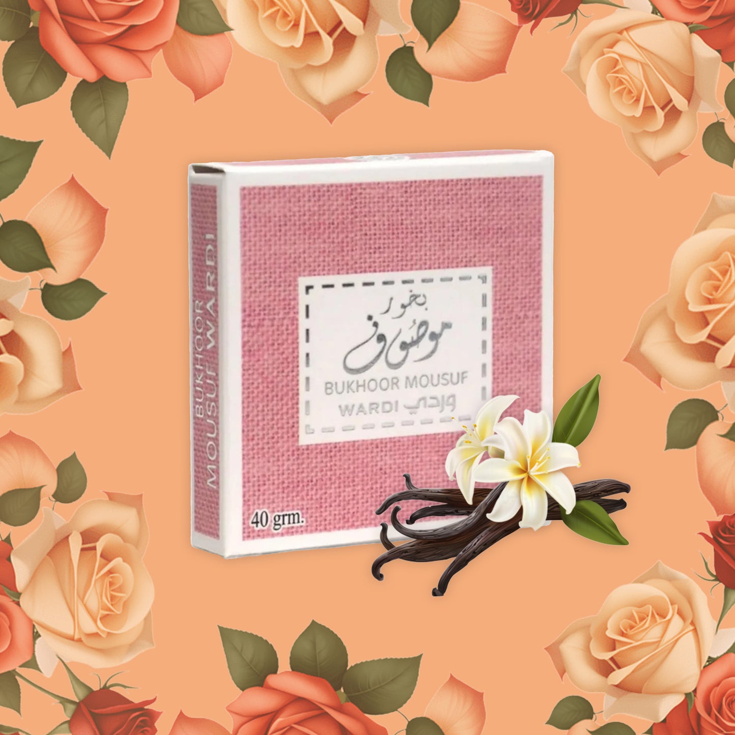Bukhoor Mousuf Wardi – Encens Floral à la Rose