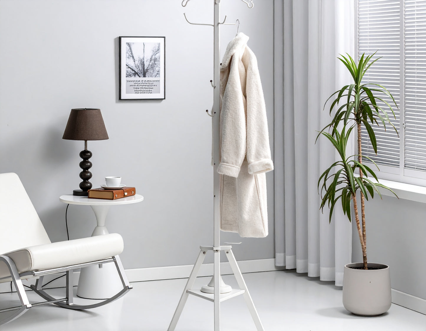 Portant Encensé Élégance – Porte-Manteau Raffiné & Diffuseur de Parfum Naturel